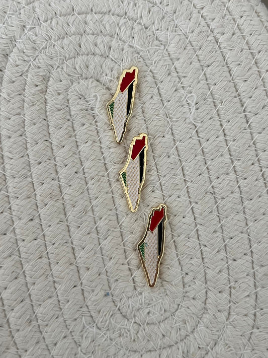 Palestina map - Broche
