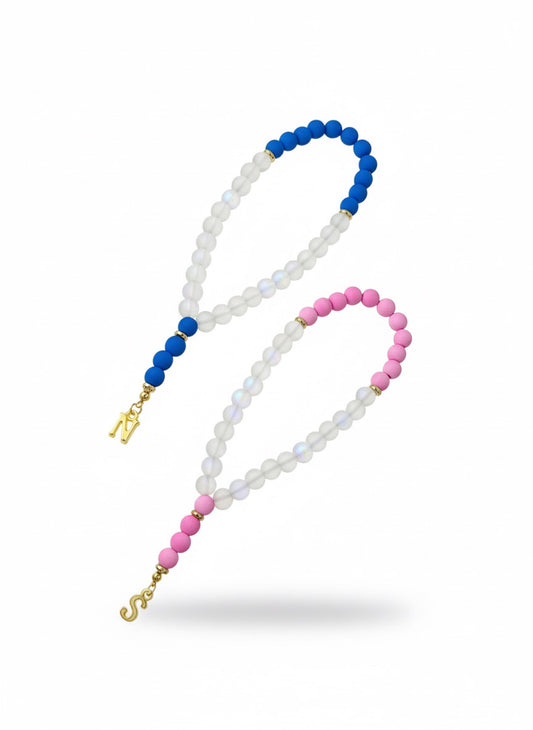 Glow Tesbih Set – Roze & Blauw